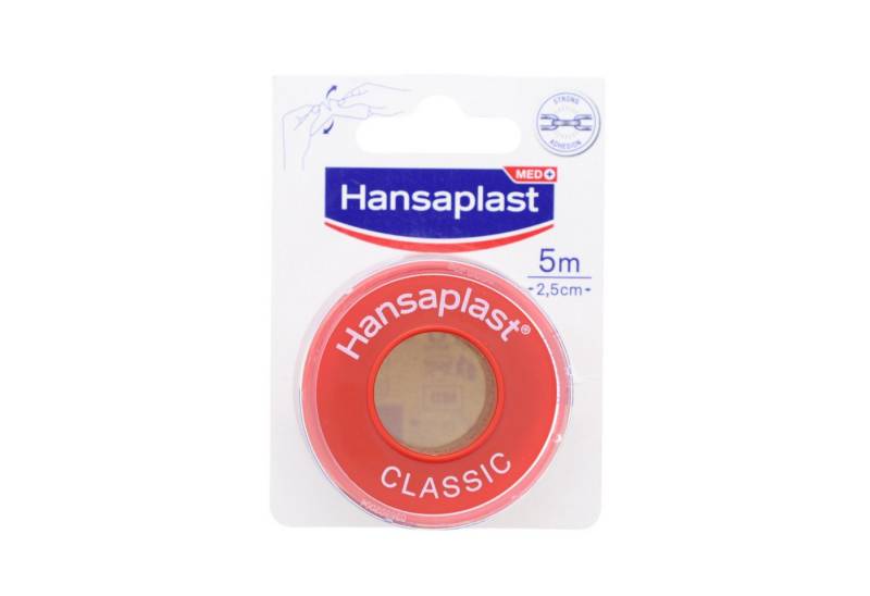 Hansaplast Handgelenkbandage Hansaplast Fixierpflaster Classic 5m x 2,5cm zur einfachen und sichere von Hansaplast