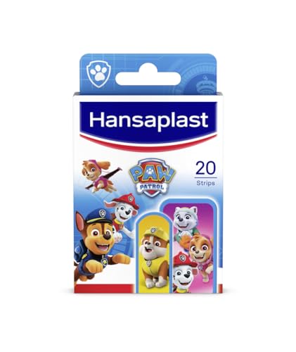 Hansaplast Kids Paw Patrol Kinderpflaster (20 Strips), Wundpflaster mit bunten Paw Patrol Motiven zum Aufmuntern, schmerzlos zu entfernendes Pflaster Set von Beiersdorf