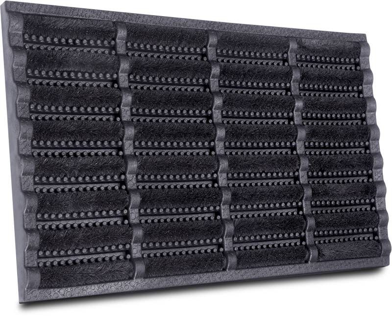 HANSE Home Fußmatte "Schmutzfangmatte Brushes Mat, Türmatte" rechteckig 25 mm Höhe Kokos, Gummi, Schmutzfangmatte, Outdoor, Rutschfest, Innen, Kokosmatte von Hanse Home