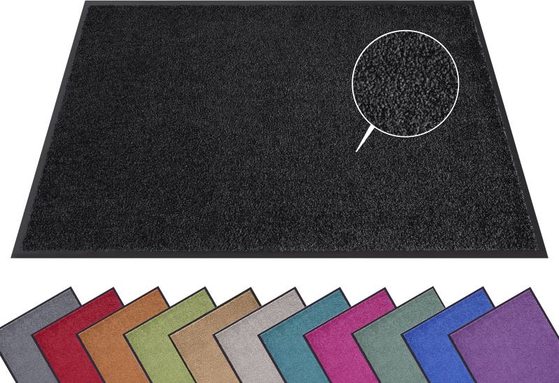 HANSE Home Fußmatte "Wash & Clean" rechteckig 7 mm Höhe Schmutzfangmatte, Türmatte, In- und Outdoor, Teppich, Läufer, waschbar von Hanse Home