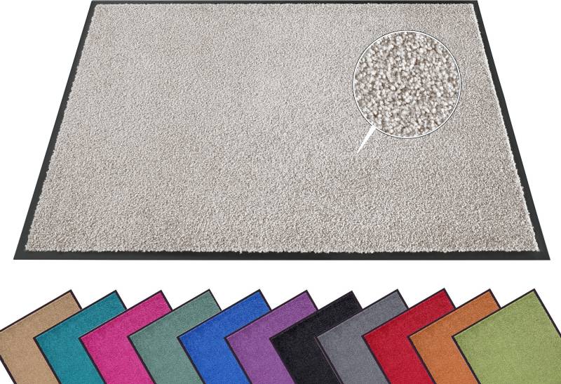 HANSE Home Fußmatte "Wash & Clean" rechteckig 7 mm Höhe Schmutzfangmatte, Türmatte, In- und Outdoor, Teppich, Läufer, waschbar von Hanse Home