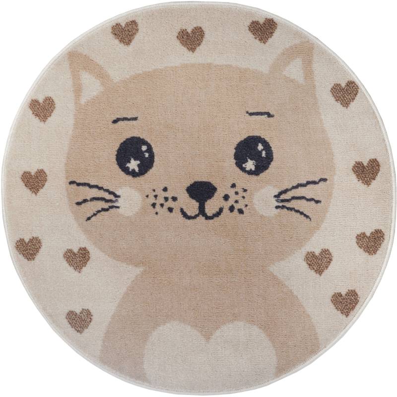 HANSE Home Kinderteppich "Adventures Cat" rund 8 mm Höhe Spielteppich, fest, Kinderzimmer, Kurzflor, Spielunterlage HANSE Home Kinderteppich "Adventures Cat" rund 8 mm Höhe Spielteppich, fest, Kinderzimmer, Kurzflor, Spielunterlage von Hanse Home