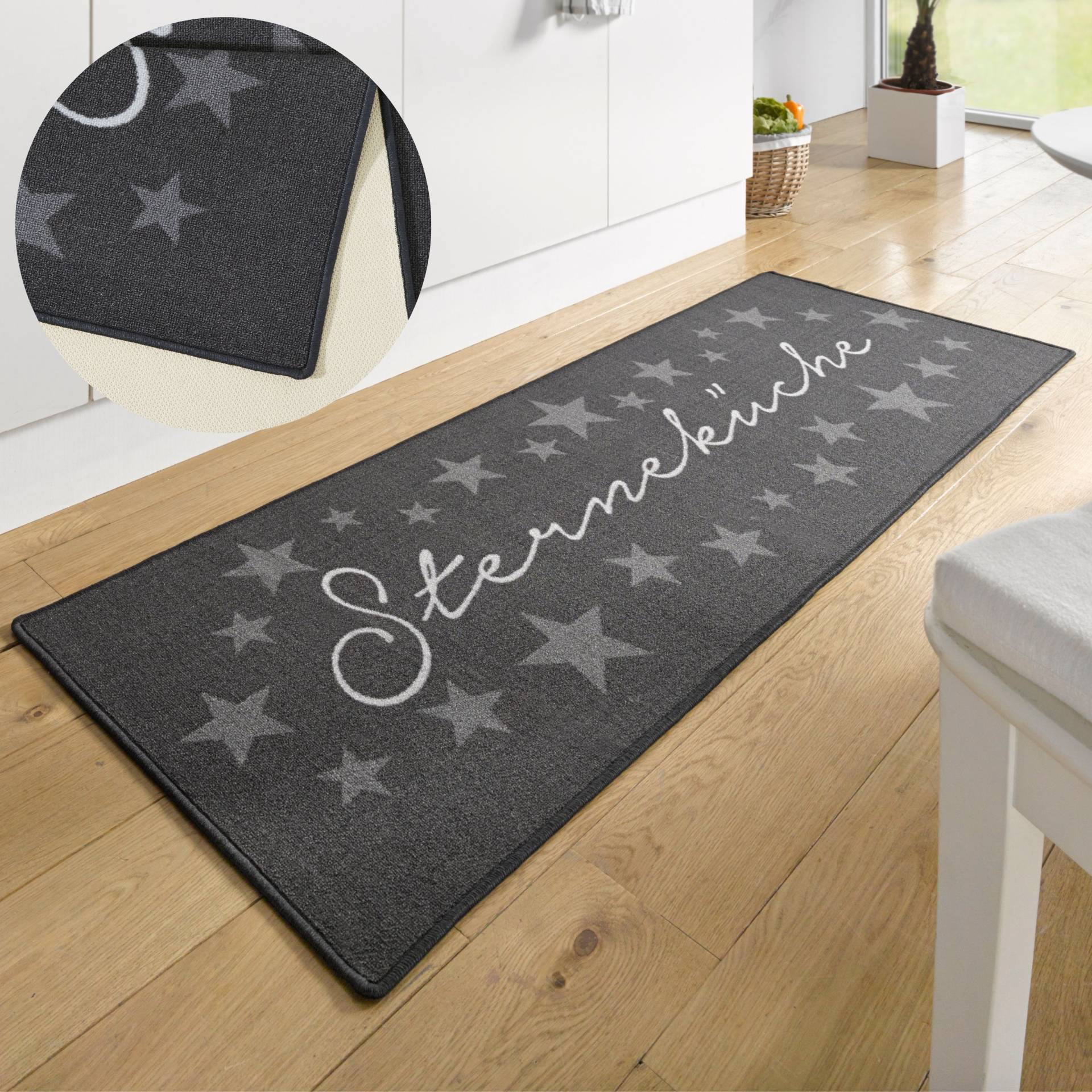 HANSE Home Küchenläufer "Sterneküche" rechteckig 8 mm Höhe Läufer, Rutschfest, Küchenteppich, Küche, Teppich, Pflegeleicht, Flur von Hanse Home