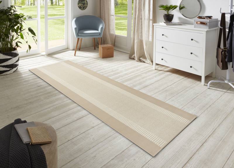 HANSE Home Teppich "Band" rechteckig 9 mm Höhe Kurzflor, weich, Läufer Größen, Wohnzimmer, Schlafzimmer, Esszimmer von Hanse Home