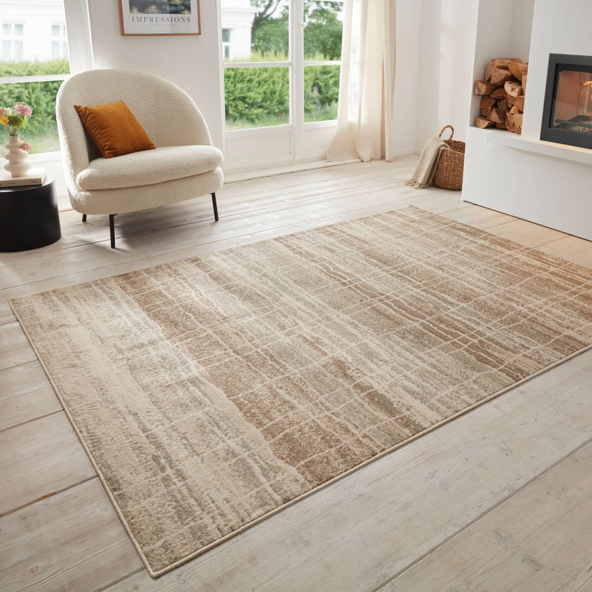HANSE Home Teppich "Jord", rechteckig, 8 mm Höhe, Kurzflor, Läufer, Vintage, Wohnzimmer, Schlafzimmer, Esszimmer, Flur von Hanse Home