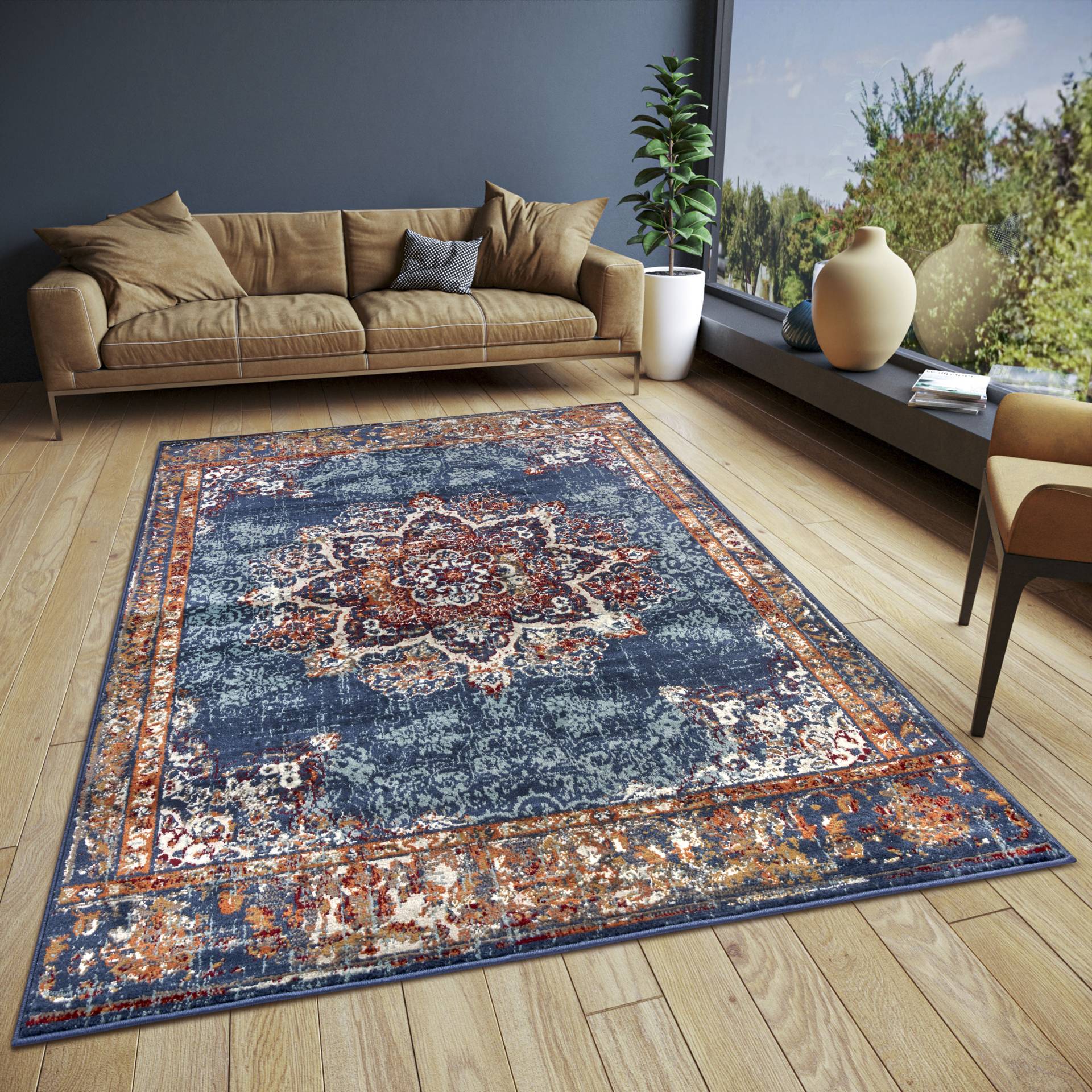 HANSE Home Teppich "Maderno", rechteckig, 8 mm Höhe, Läufer, Orientalisch, Kurzflor, Wohnzimmer, Schlafzimmer, Esszimmer HANSE Home Teppich "Maderno", rechteckig, 8 mm Höhe, Läufer, Orientalisch, Kurzflor, Wohnzimmer, Schlafzimmer, Esszimmer von Hanse Home