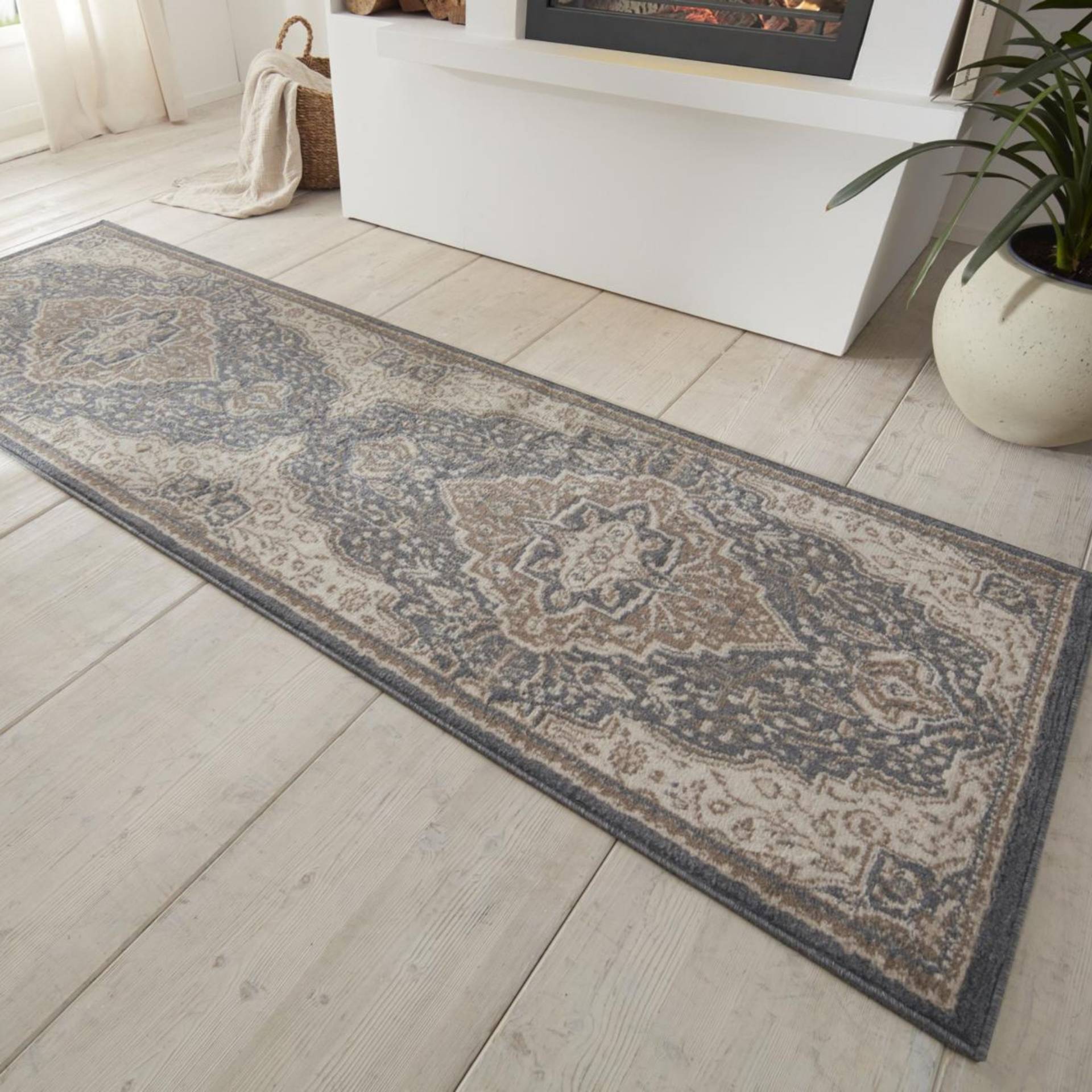 HANSE Home Teppich "Orken" rechteckig 8 mm Höhe Kurzflor, Läufer, Orient, Vintage, Wohnzimmer, Schlafzimmer, Esszimmer von Hanse Home