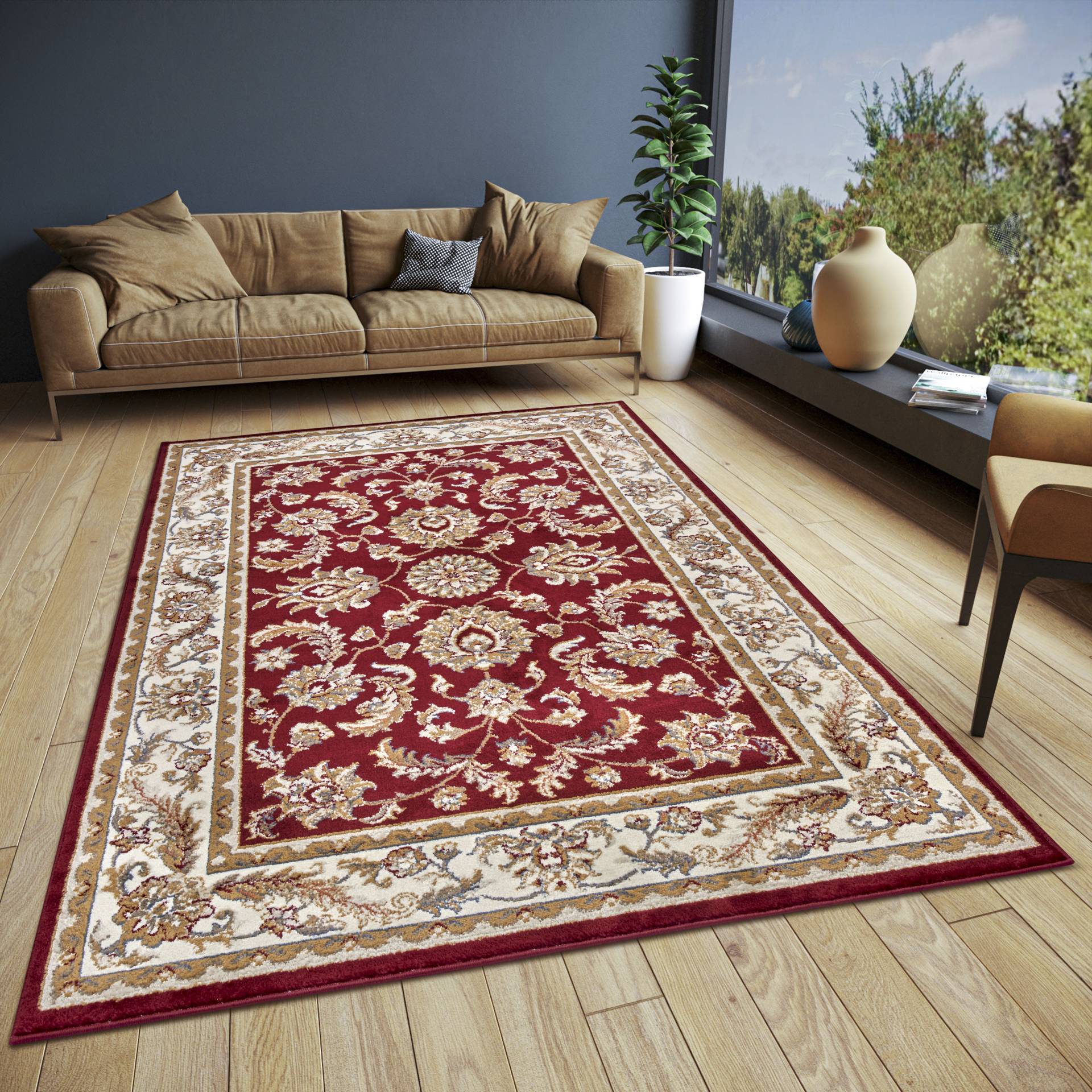 HANSE Home Teppich "Reni" rechteckig 8 mm Höhe Läufer, Orientalisch, Kurzflor, Wohnzimmer, Schlafzimmer, Esszimmer von Hanse Home