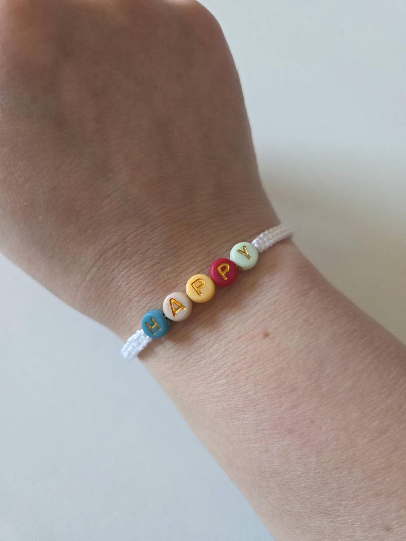 Glücksbringer - Makramee Armband |Freundschaftsarmband | Mit Sprüchen von HanseKram