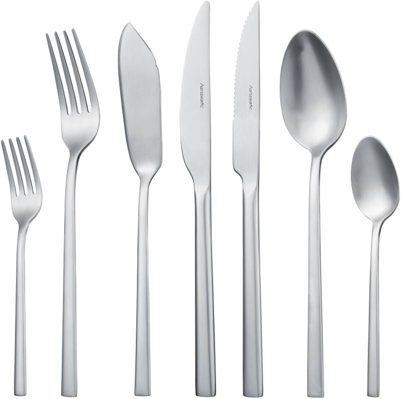 Hanseatic Besteck-Set "SMART, in matter Optik" leichtes und minimalistisches Design von Hanseatic