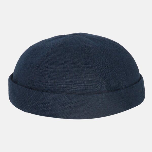 Hanseheld Docker Cap Leinen Kurz Flach Segler Sailor Cap von Hanseheld