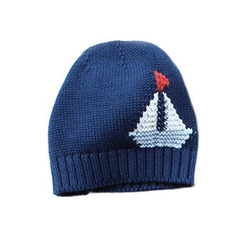 Hansekind Strickmütze mit Schiff, Navy 86-92 für Kinder und Babys, Jungen von Hansekind