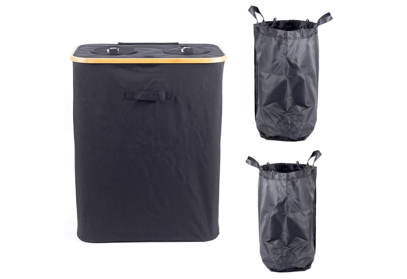 Hanseküche Flaschenkorb Pfandflaschenkorb mit großer Tragetasche (XXL), 140 l, Sammelbehälter für Leergut & Altglas inkl. Flaschentasche von Hanseküche
