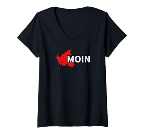 Damen Moin Hamburger Gruß Hamburg T-Shirt mit V-Ausschnitt Damen Moin Hamburger Gruß Hamburg T-Shirt mit V-Ausschnitt von Hansestadt Hamburg Tshirts