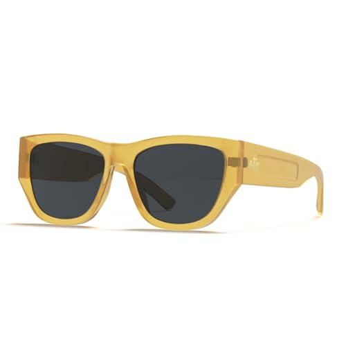 Hanukeii Unisex Kreta Sonnenbrille, Gelb, One Size von Hanukeii