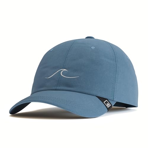Hanukeii Unisex Wave Baseballkappe, blau, One Size von Hanukeii