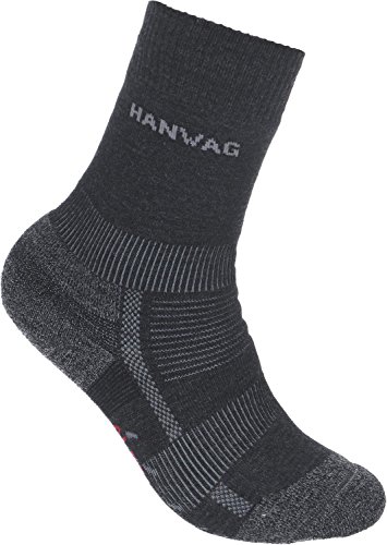 Hanwag Alpin Merino Wandersocken anthracite von Hanwag