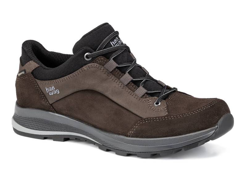 Hanwag Banks Low GTX (Nubuk-und Veloursleder, wasserdicht) moccabraun Herren Wanderschuh von Hanwag