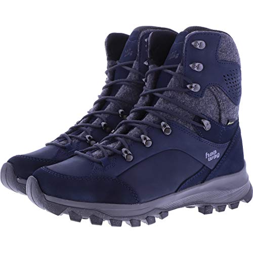 Hanwag W Banks Winter Lady Gtx Blau-Grau - Gore-Tex Vielseitiger bequemer Damen Winterwanderschuh, Größe EU 38 - Farbe von Hanwag