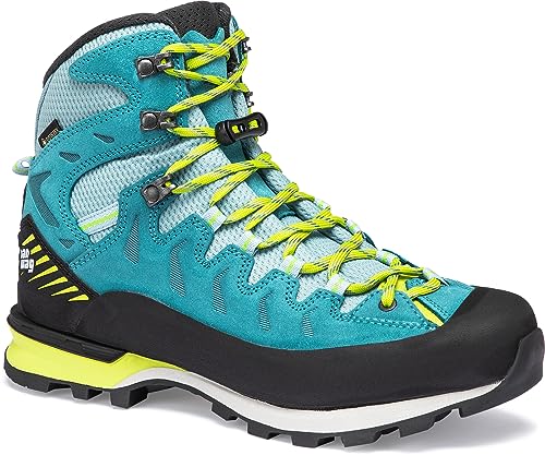 Hanwag Damen Makra Pro GTX Schuhe, Icefall-Sulphur, UK 4 von Hanwag