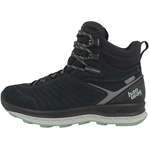 Hanwag W Blueridge Lady Es Blau - Multifunktionaler Leichter Damen Wanderschuh, Größe EU 42 - Farbe Petrol - Mint von Hanwag