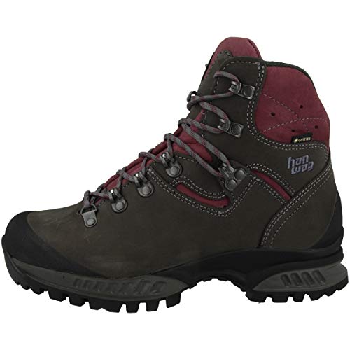 Hanwag Damen Tatra II Lady GTX Trekking-& Wanderstiefel, Schwarz (Aphalt/Dark Garnet 064356), 37.5 EU von Hanwag