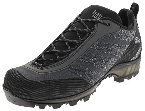 Hanwag M Ferrata Light Low GTX Grau - Gore-Tex Wasserdichter halbhoher Herren Bergschuh, Größe EU 46.5 - Farbe Asphalt von Hanwag