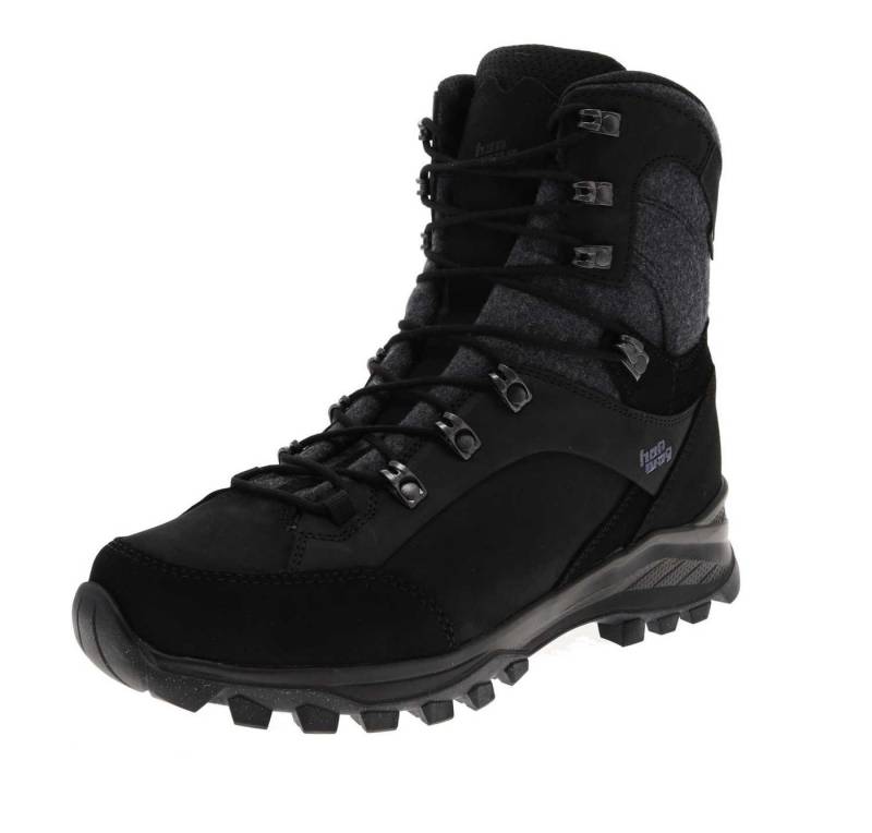 Hanwag Herren Winterstiefel Banks Winter GTX wasserdichter Wanderstiefel Schwarz Winterstiefel von Hanwag