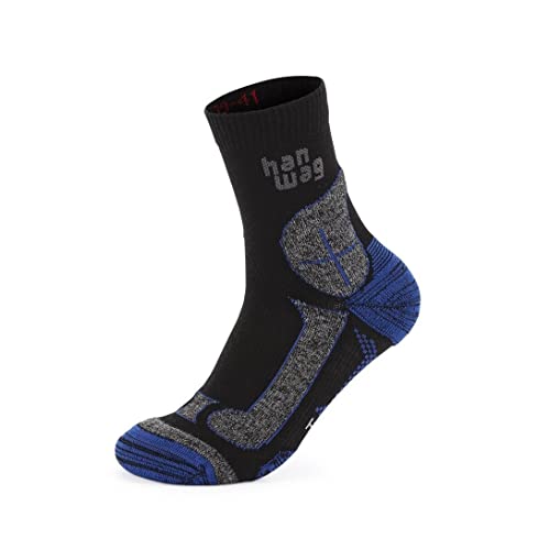 Hanwag Hike Merino Socken schwarz/blau von Hanwag