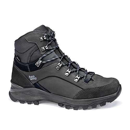 Hanwag M Banks Narrow GTX Grau - Gore-Tex Bequemer wasserdichter Herren Gore-Tex Wanderschuh, Größe EU 43 - Farbe NAV von Hanwag