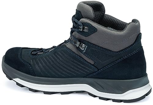 Hanwag M Bluestrait Es Blau - Merino Robuster wasserdichter Herren Wanderschuh, Größe EU 43 - Farbe Navy - Asphalt von Hanwag