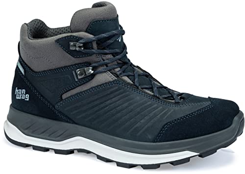 Hanwag M Bluestrait Es Blau - Merino Robuster wasserdichter Herren Wanderschuh, Größe EU 46 - Farbe Navy - Asphalt von Hanwag