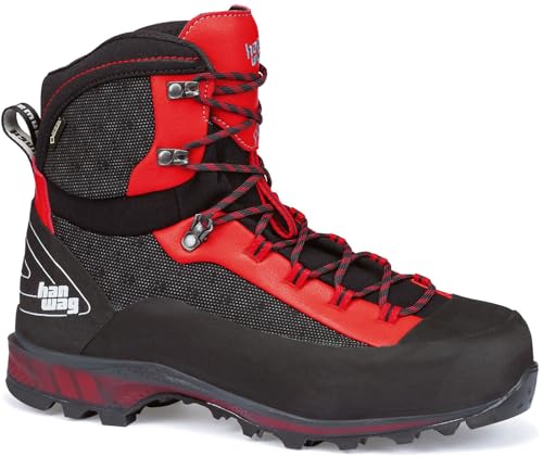 Hanwag M Ferrata II GTX Rot, Gore-Tex Bergschuh, Größe EU 41.5 - Farbe Black - Red von Hanwag