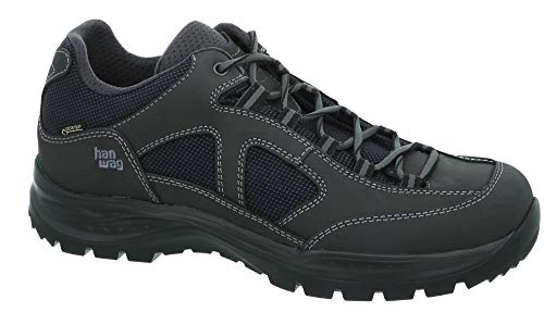 Hanwag M Gritstone II GTX Grau-Schwarz, Herren Gore-Tex Freizeitschuh, Größe EU 42 - Farbe Asphalt - Black von Hanwag