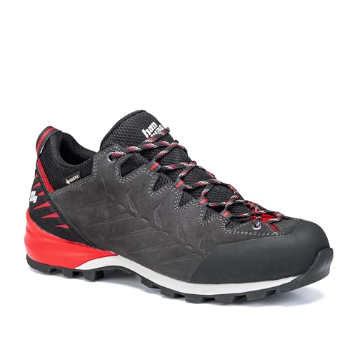 Hanwag M Makra Pro Low GTX Grau - Gore-Tex Robuster wetterfester Herren Gore-Tex Zustiegsschuh, Größe EU 41.5 - Farbe von Hanwag