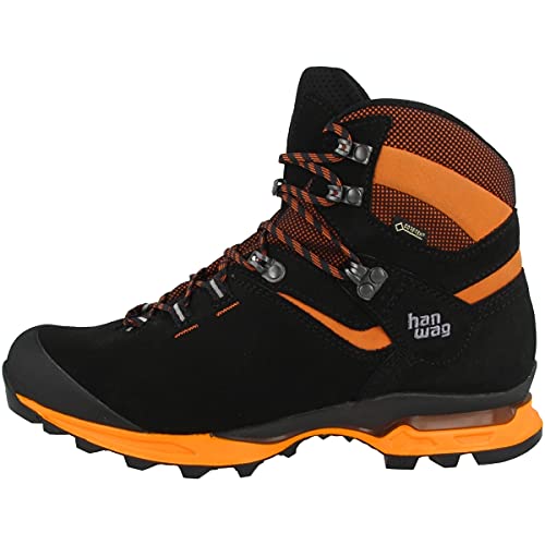 Hanwag Herren Tatra Light GTX Trekking-& Wanderstiefel, Mehrfarbig (Black/Orange 012023), 43 EU von Hanwag