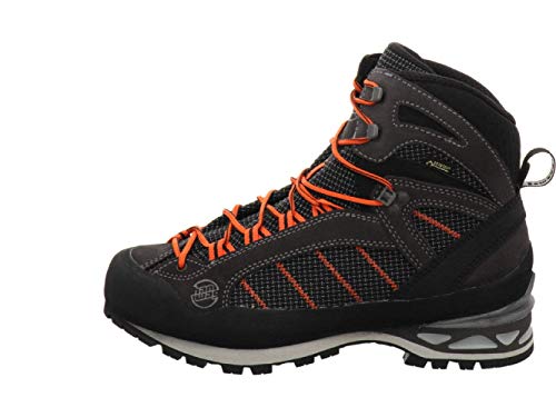 Hanwag Makra Combi GTX Men Größe UK 7,5 Asphalt/orange von Hanwag