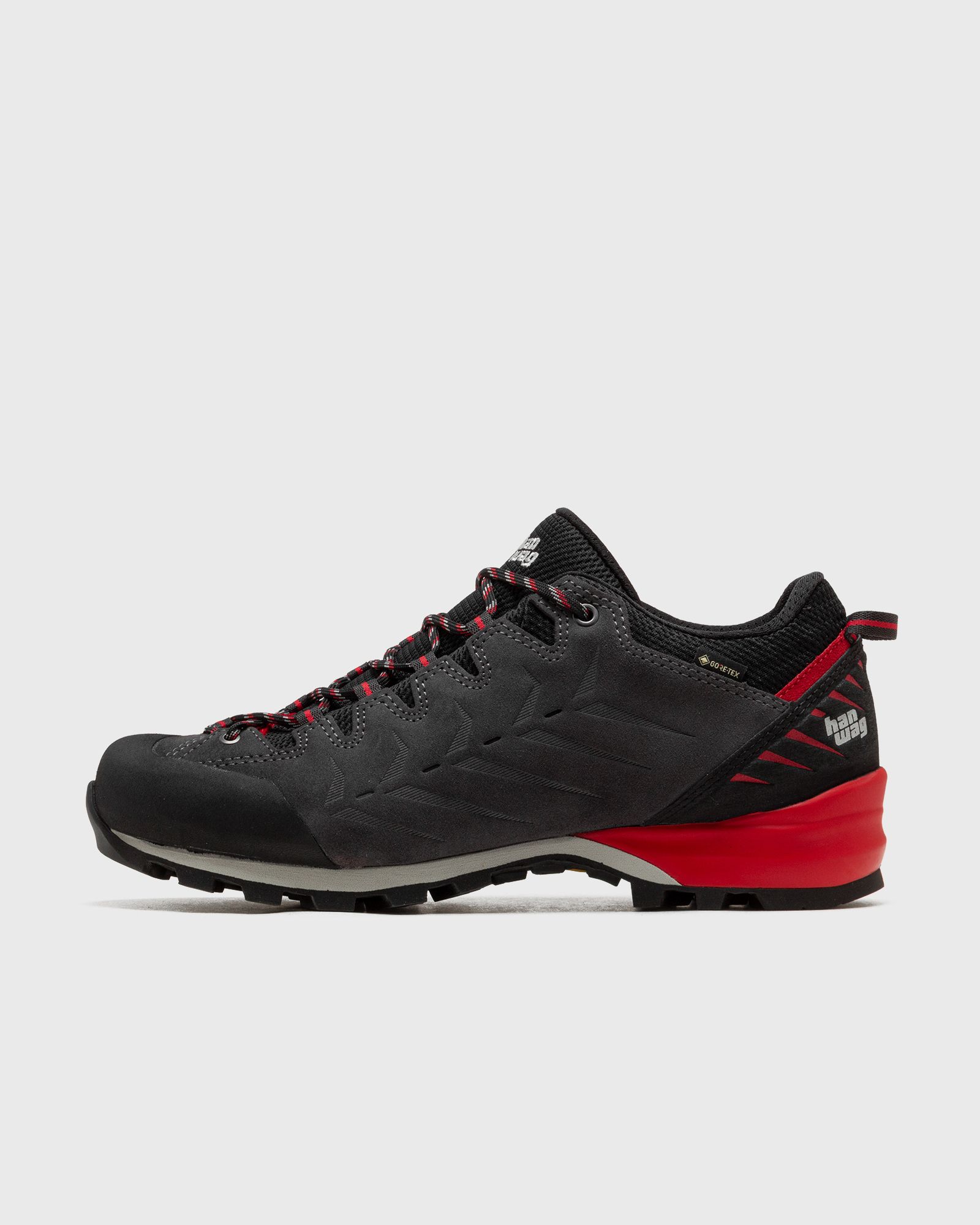 Hanwag Makra Pro Low GTX men Boots grey|red in Größe:42,5 von Hanwag