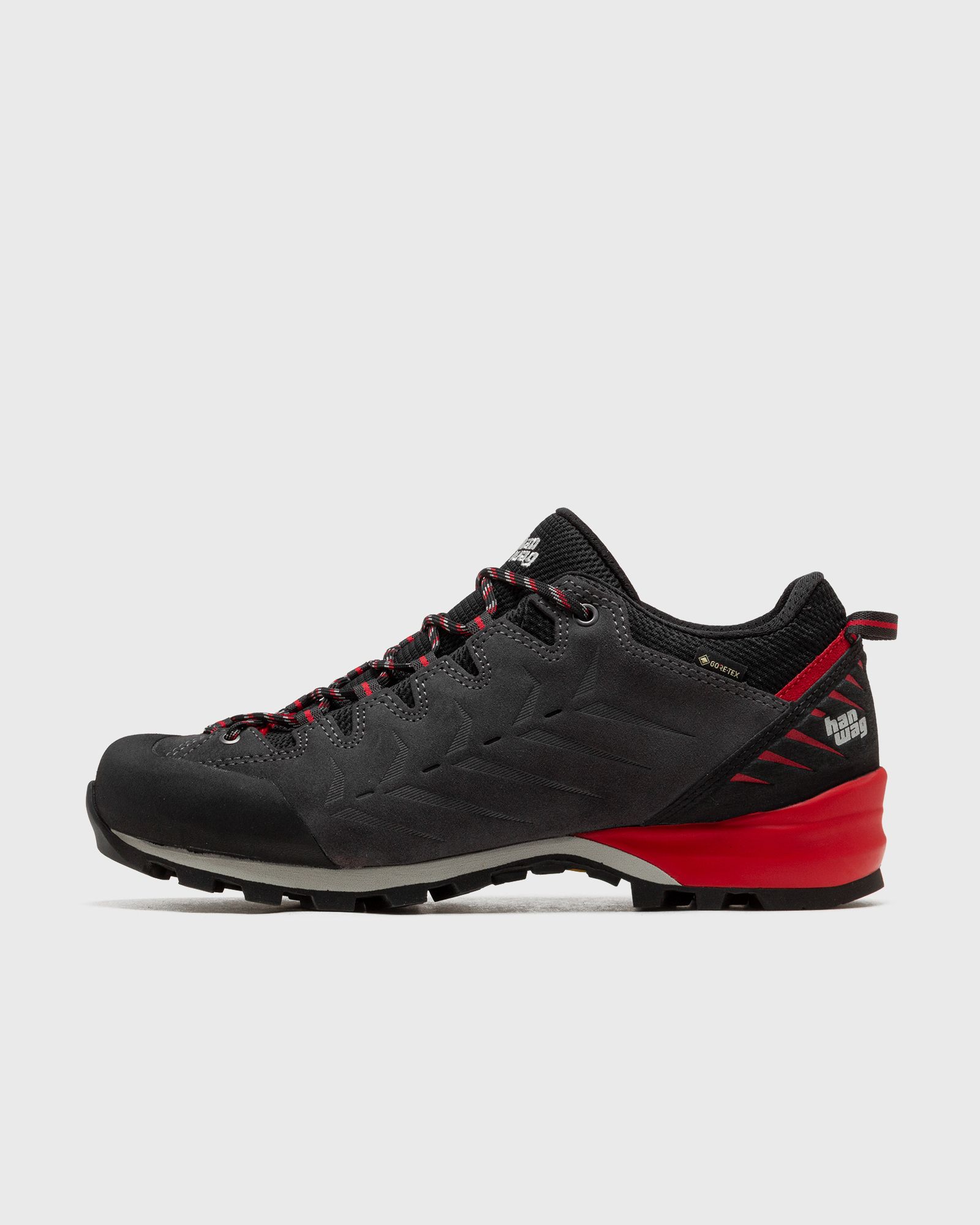 Hanwag Makra Pro Low GTX men Boots grey|red in Größe:42 von Hanwag
