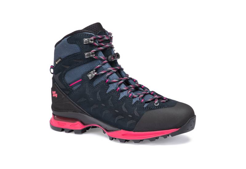 Hanwag Makra Trek Lady GTX - Damen Wanderschuh - Navy/Pink Trekkingschuh von Hanwag