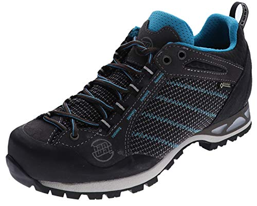 Hanwag Damen Makra Low GTX Schuhe, Asphalt-Ocean, UK 5,5 von Hanwag