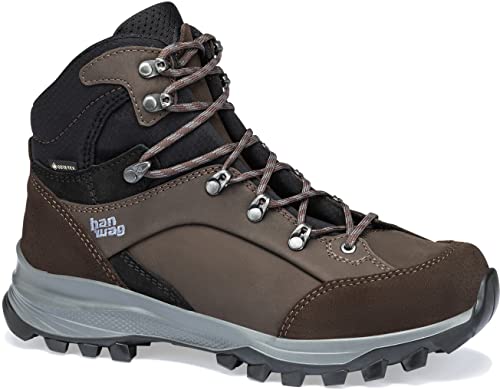 Hanwag W Alta Bunion Ii Lady GTX Braun-Schwarz - Gore-Tex Halbhoher Leichter Damen Gore-Tex Wanderstiefel, Größe EU 4 von Hanwag