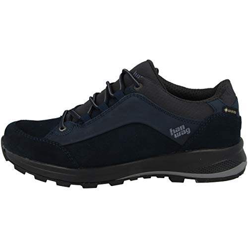 Hanwag W Banks Low Lady GTX Blau - Gore-Tex Niedriger wasserdichter Damen Gore-Tex Wanderschuh, Größe EU 37.5 - Farbe von Hanwag