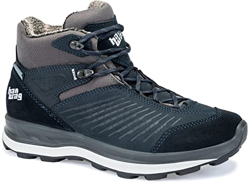 Hanwag W Bluestrait Lady Es Blau-Grau - Merino Robuster wasserdichter Damen Wanderschuh, Größe EU 41.5 - Farbe Navy - Li von Hanwag