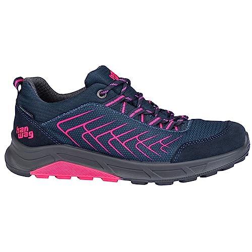 Hanwag W Coastridge Low Lady Es Blau-Pink - Sportlicher wasserdichter Damen Multifunktionsschuh, Größe EU 39.5 - Farbe N von Hanwag