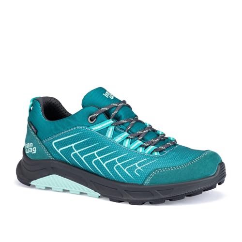 Hanwag W Coastridge Low Lady Es Blau - Sportlicher wasserdichter Damen Multifunktionsschuh, Größe EU 41.5 - Farbe Teal - von Hanwag