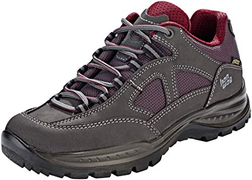 Hanwag W Gritstone II Lady GTX Grau, Damen Gore-Tex Hiking- und Approachschuh, Größe EU 41.5 - Farbe Asphalt - Dark Ga von Hanwag