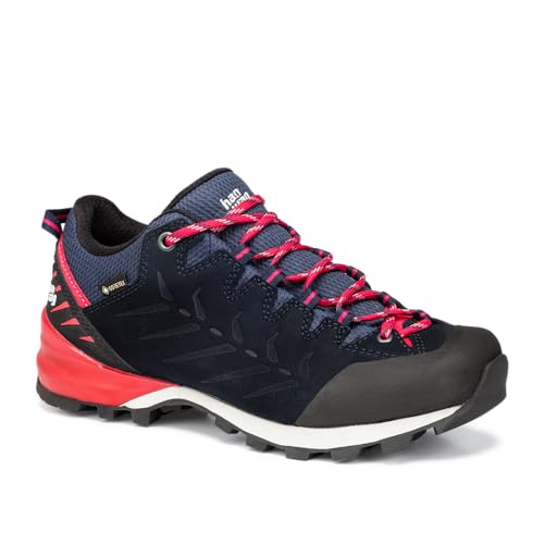 Hanwag W Makra Pro Low Lady GTX Blau - Gore-Tex Robuster wasserdichter Damen Zustiegsschuh, Größe EU 40.5 - Farbe Navy von Hanwag