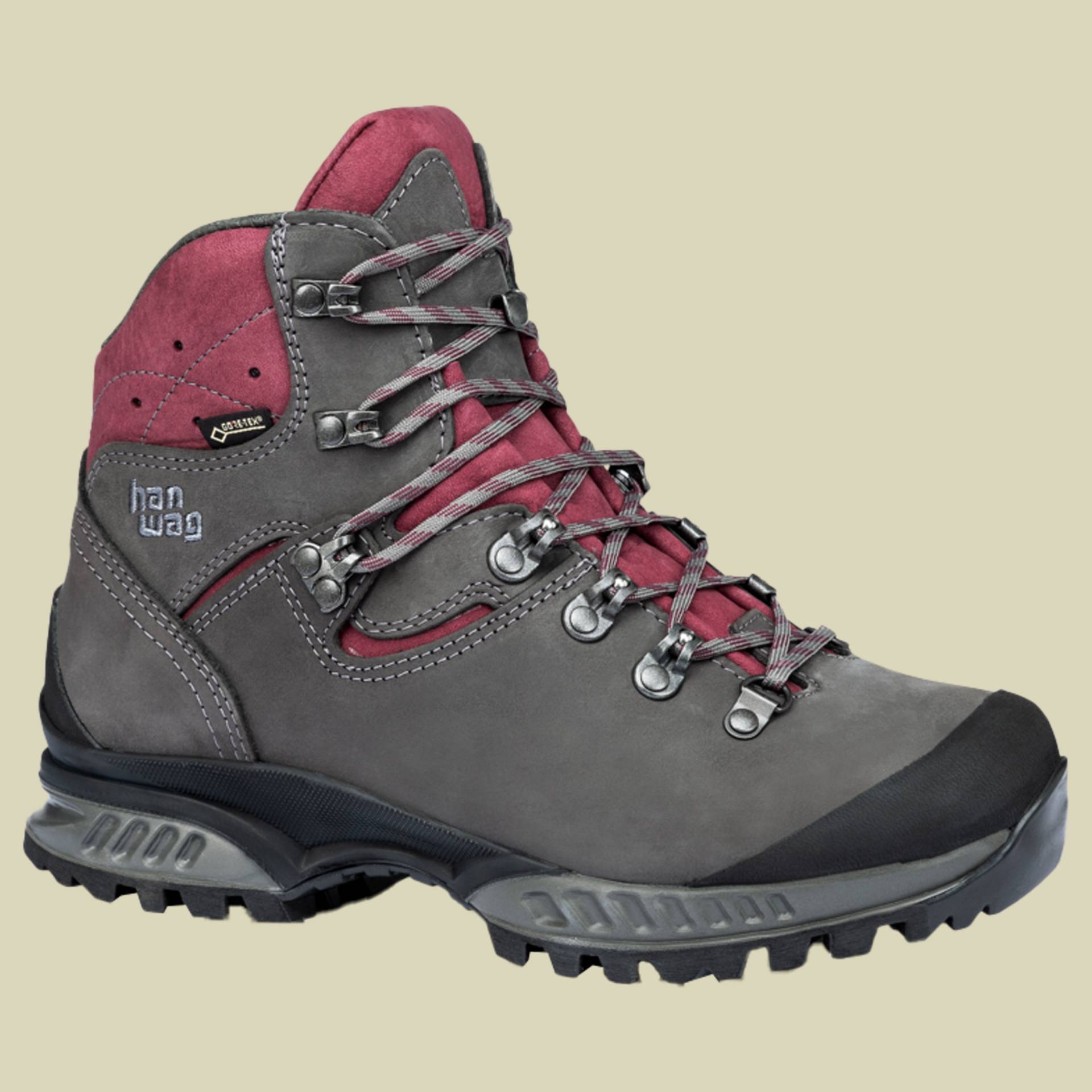 Tatra II Wide Lady GTX Größe UK 7,5  Farbe asphalt/dark garnet von Hanwag