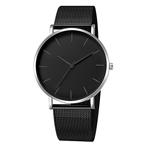 Hanxiulin Men's Watch Classic Style Quartz Watch Automatic Mechanical Automatic Watch Men's Mesh Strap Watch von Hanxiulin